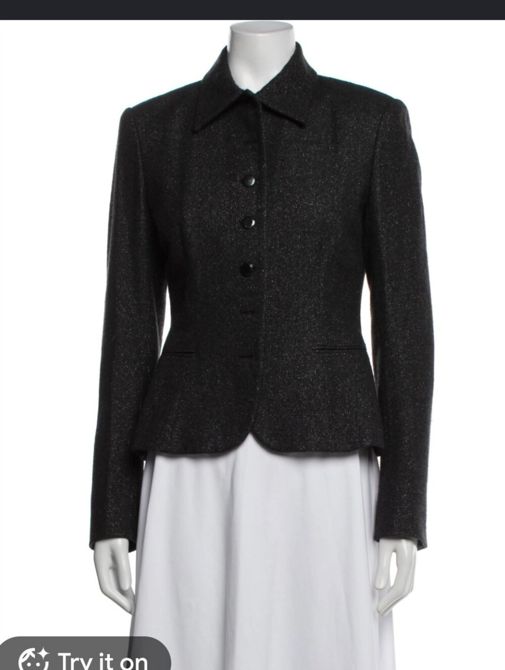 Ralph Lauren Black Label Tweed Tailored Camel Hair School Blazer 6